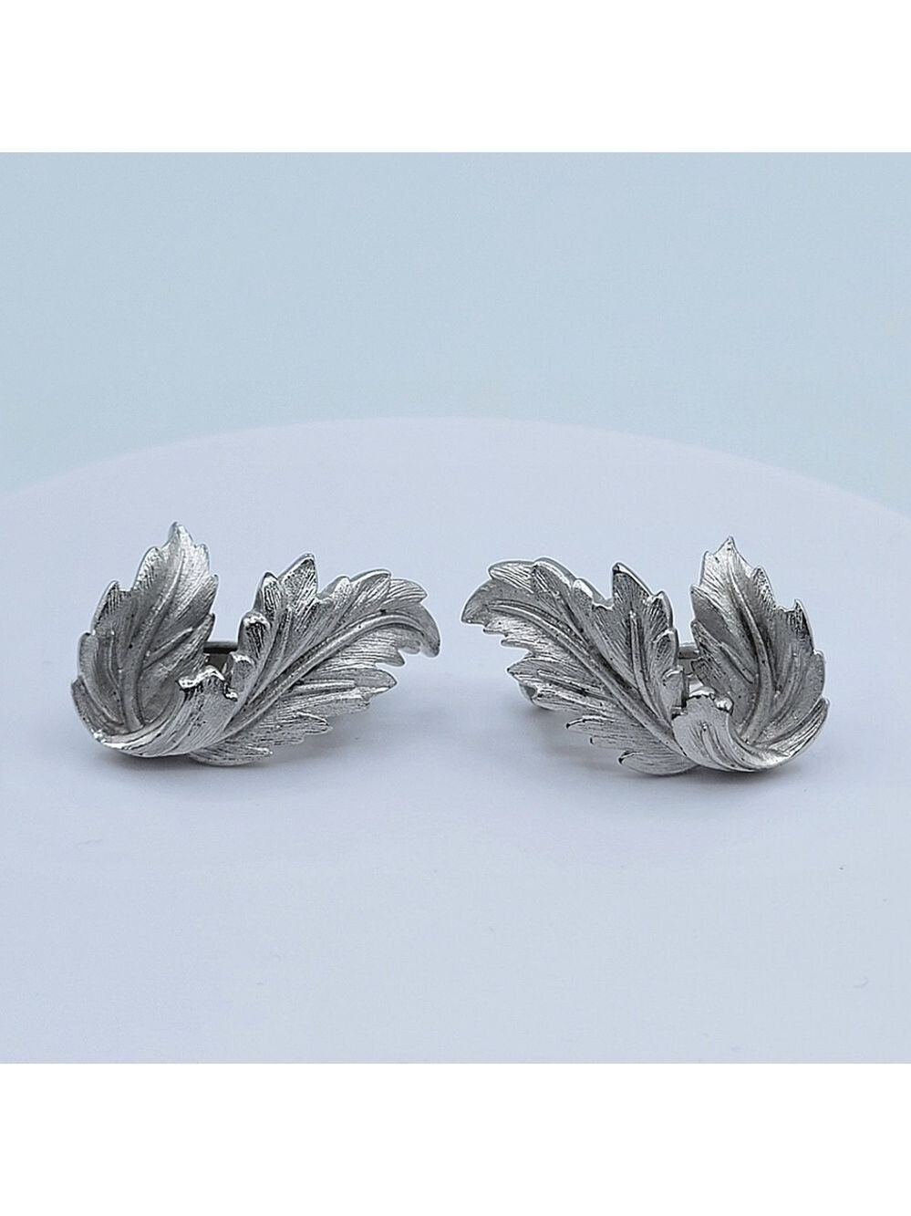 Vintage Coro Leaf Earrings #2322